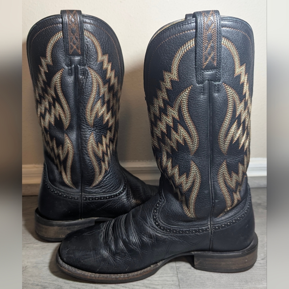 Ariat Tycoon Square Toe Boots Brown Leather - Picture 7 of 10